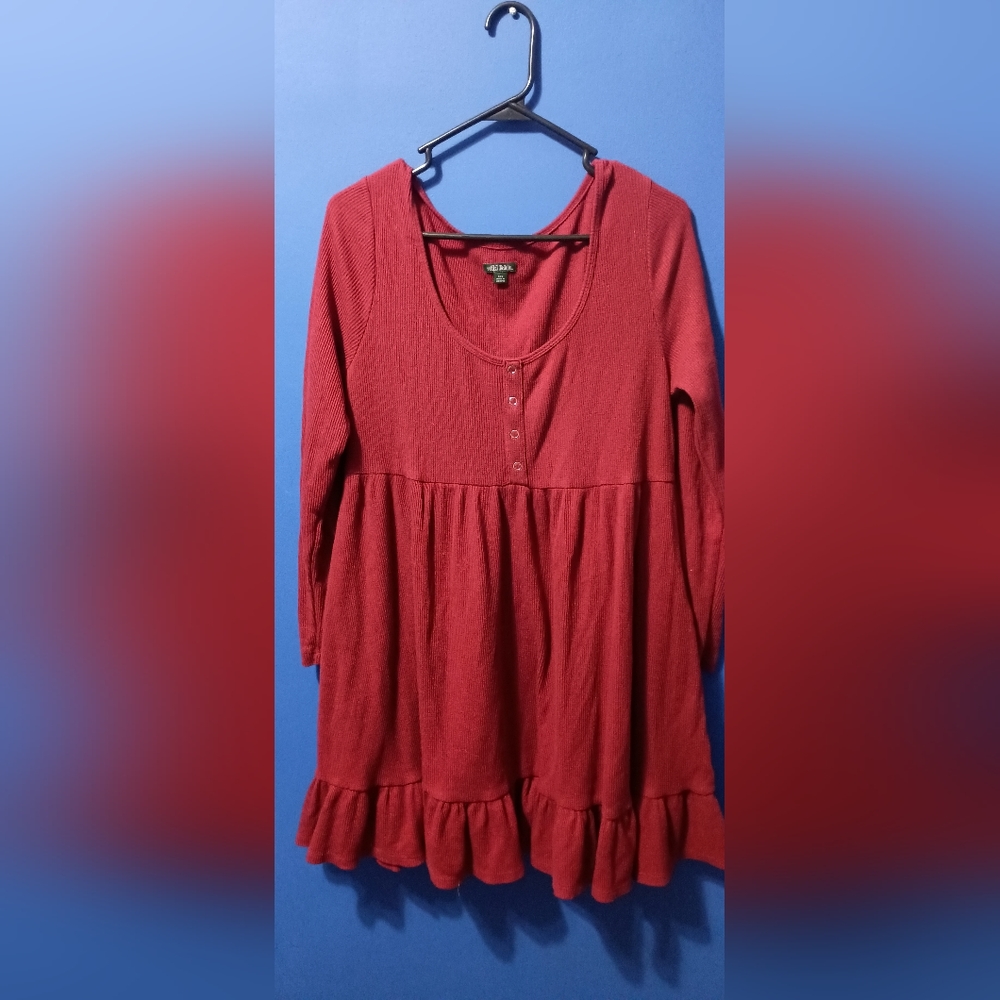 Long Sleeve Ruffle Dress